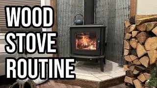 Starting a Fire - Morning Routine With the Morso 7110 Wood Stove
