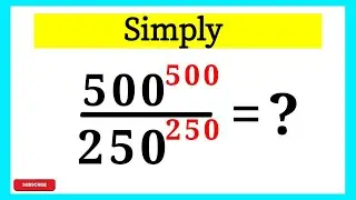 Nice Exponent Math Simplification | How To solve