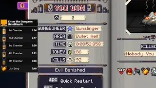 EtG Speedrun Rainbow Blessing Hell% (08:52) [WR]