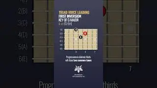 Guitar Triad Voice Leading - The I-vi Progression #guitarlesson #guitarlessons #musictheory