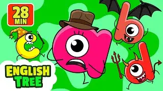 Halloween Monster Train + More Kids Songs | Learn Alphabets | English Tree
