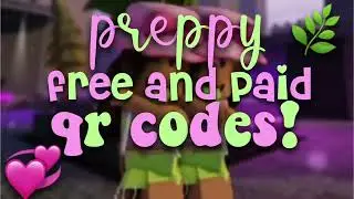 Preppy free and paid qr codes !! 😆🌿💞💐🎬⚡️