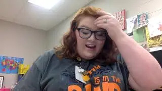 Mrs. Whitfield reading The Fantastic Flying Books of Mr. Morris Lessmore by William Joyce
