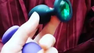 Силиконовая анальная пробка Crystal