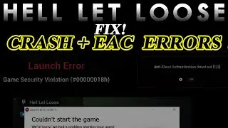 Hell Let Loose PC crash fix EAC error fix | How to fix EAC error