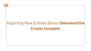 GS Premier: Import and export Parts, Users, and other Entities (long version)