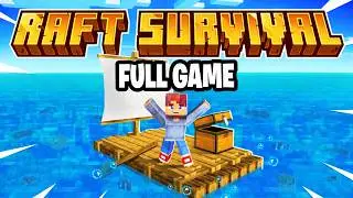Raft Survival Minecraft Full Playthough | Minecraft Marketplace