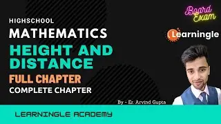 Height And Distance | Class 10th Mathematics | Trigonometry | CBSE UPBoard | #heightAndDistance