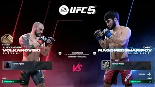 UFC 5 - Alexander Volkanovski Vs Zabit Magomedsharipov FULL FIGHT GAMEPLAY (PS5)