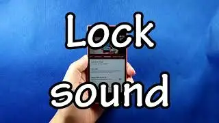 Lock sound (Touch Protector)