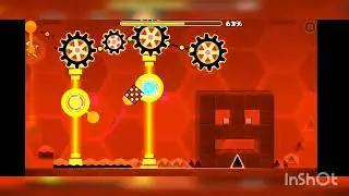 Прохождение уровня Blast Progressing в игре Geometry dash (пианино- версия).