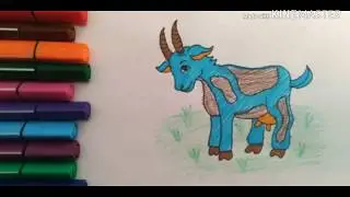 КАК НАРИСОВАТЬ КОЗА/HOW TO DRAW A GOAT/ECHKI RASM CHIZISH/ ТЕКЕ СУРОТ ТАРТУУ/ЕШКІ СУРЕТ САЛУ