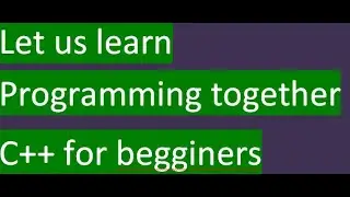 C++ for beginners