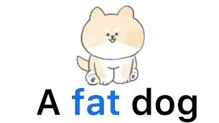 English Sentences 2: A dog