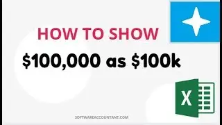 How to show numbers in thousand k or millions with Excel (e.g. 100 k) - Custom Number Format