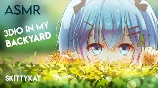 ASMR || "Touch Grass" Backyard Hangout 🐦😎🦋🍃 [Nature + Cityscape]