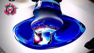 I LOVE IT!! Chameleon Cell Acrylic Pouring - Fluid Art Therapy for PTSD and Depression