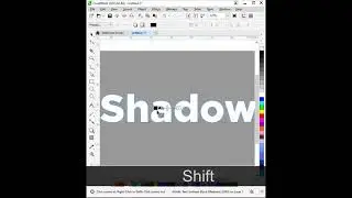|| YouTube Shorts || Learn How To Create Inner Shadow Text Effect In Corel Draw || 2020 ||