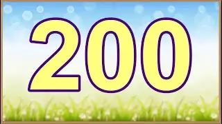 Ensinando os Números e a contar de 1 a 200 em Português || Para crianças