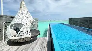 TEMPTATION POOL WATER VILLA ROOM TOUR @  LUX* South Ari Atoll