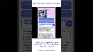 Make an app that lets you chat with your favorite player.