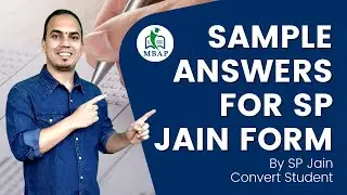 Sample Answers For SP Jain Form By SP Jain Convert Student