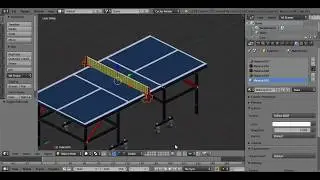 Blender Timelapse LowPoly Table Tennis