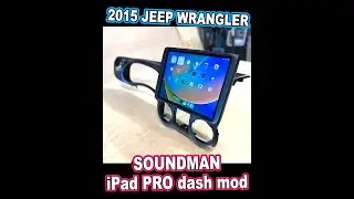 iPad PRO 2015 Jeep Wrangler dash mod