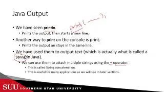 Java: Output and Organized Code