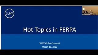 Hot Topics in FERPA
