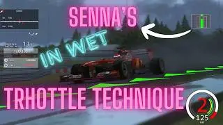 Very Wet Nürburgring Sprint Hot Lap 1:45.888 with Ayrton Senna's Throttle Technique