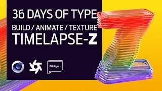 Rainbow Letter Z Animation | Slicer Plugin | Cinema4D & Octane Workflow