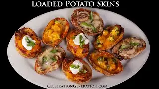 Bacon Roasted Loaded Potato Skins