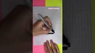 Котёнок по Клеточкам 🐈‍⬛ Как Рисовать Котёнка #shorts