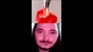 Недодебил с мороженым на голове