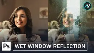 Wet Window Reflection in Photoshop | Photoshop Tutorial 2024