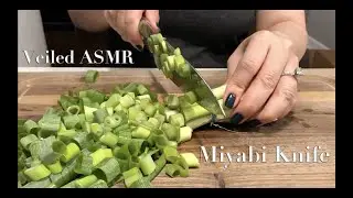 Chopping with Miyabi Knife l ASMR Video - Acoustic Guitar By Sam Reaver (No Words)
