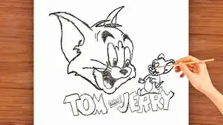 How to draw Tom and Jerry sketch | Tom and jerry drawing ✍️