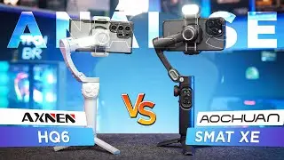 MELHOR gimbal estabilizador CUSTO BENEFICIO? Axen HQ6 ou Aochuan Smart XE