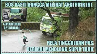 Salut, PKJR Ini Rela Berlari Demi Menolong Supir Truk di Sitinjau Lauik