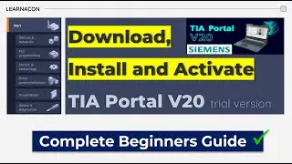 TIA Portal V20: Download, Install & Activate Trial (Beginner's Guide)
