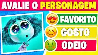 Avalie os Personagens | 50 Personagens Famosos | Divertidamente - Sonic - Turma da Mônica #quiz