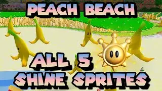 All Shine Sprites in Peach Beach | Super Mario Eclipse