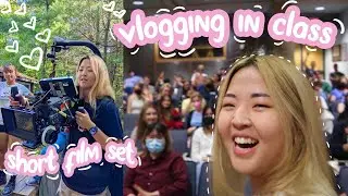 FIRST week of uni vlog 2022!! media production + short film set | year 2