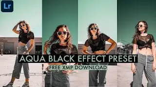 aqua and black preset lightroom mobile || how to edit aqua and black lightroom