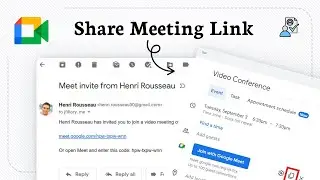 How to send a Google Meet invite (Join Request)
