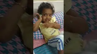 Laharika learning alphabets @2years of age