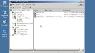 31  Create user in workgroup Window Server