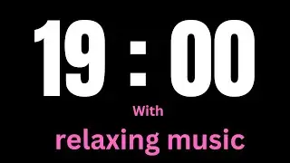 19 minute timer with music, 19 fonts and 19 colors - HW Timer 019