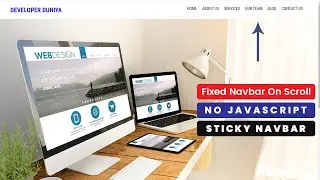 Sticky Navbar kaise banaye pure css | How to make sticky navbar using html & css